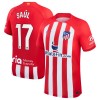 Officiële Voetbalshirt Atlético Madrid Saul 17 Thuis 2023-24 - Heren